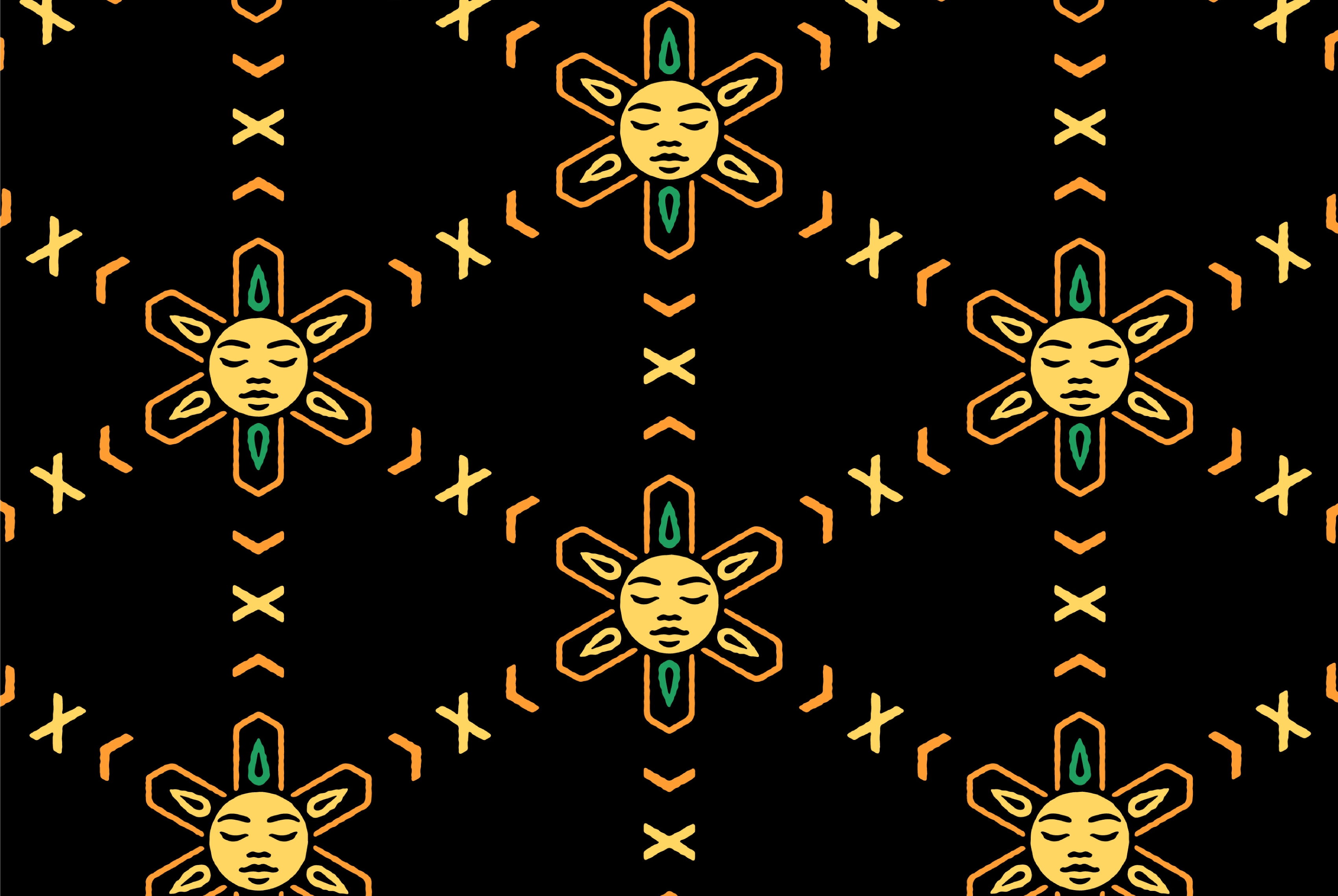 RumHoney honeycomb pattern motif repeating the brand emblem